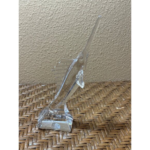 Vintage J.G. Durand – Crystal d’Arques Swordfish Paperweight Figurine - Picture 1 of 7